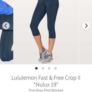 Lululemon fast and free crop